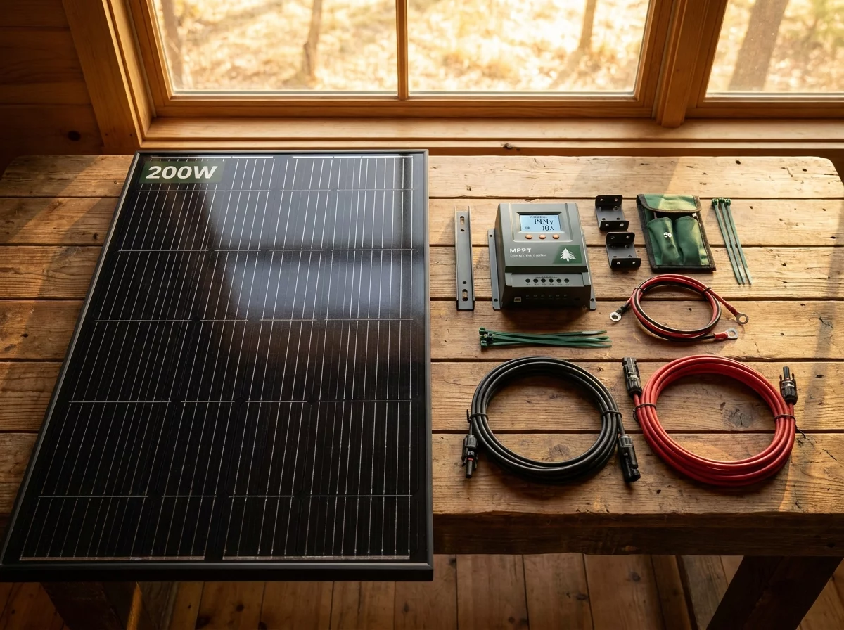 Kit solaire 200W complet avec regulateur