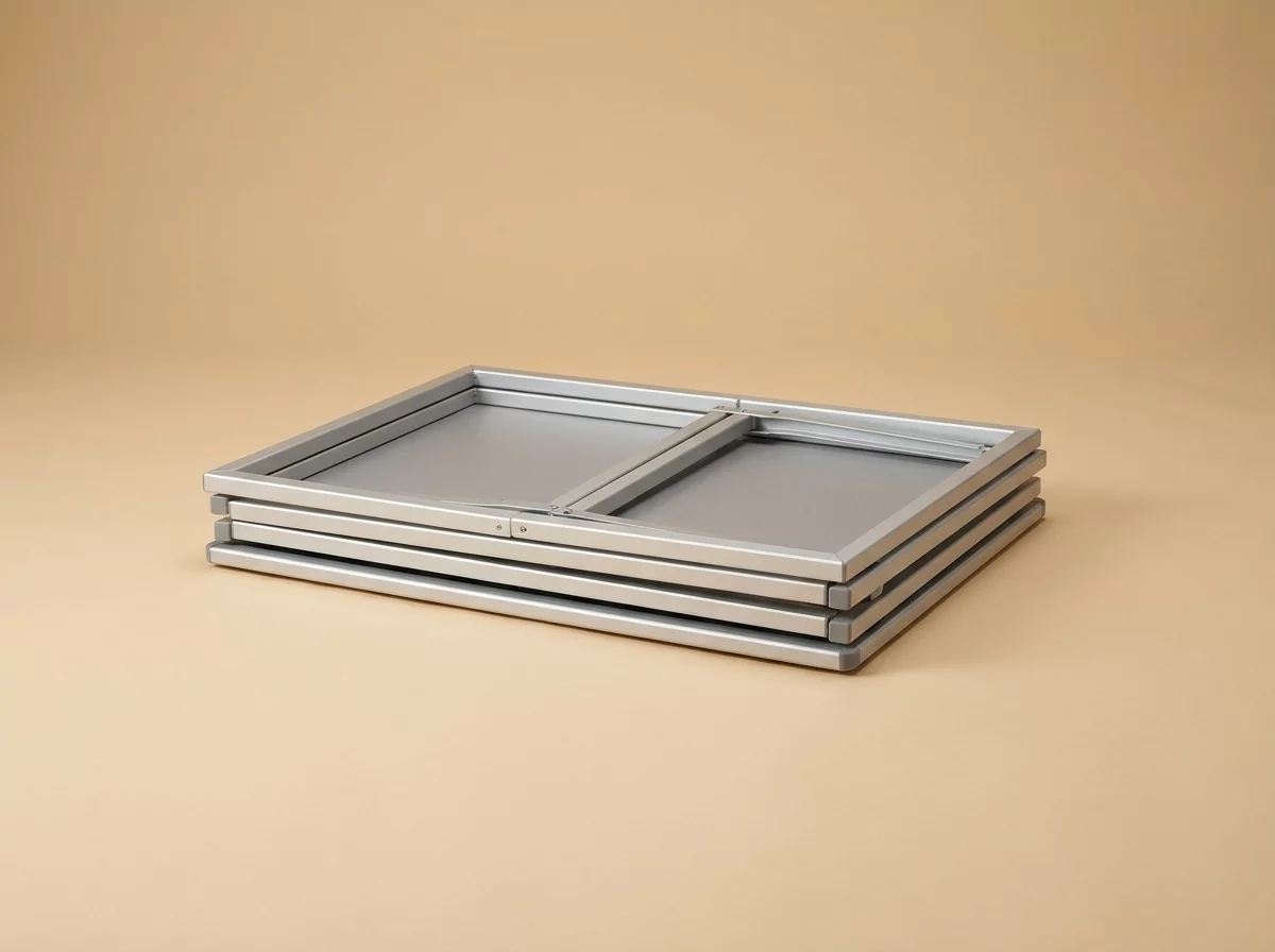 Table pliante aluminium compacte